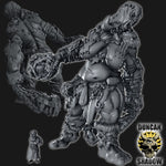 Female Titan With Rocks Resin Model for Dungeons & Dragons | Board RPG's