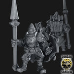 Holy Warriors with Spears Resin Miniature Models for DnD | Tabletop Gaming I Warhammer