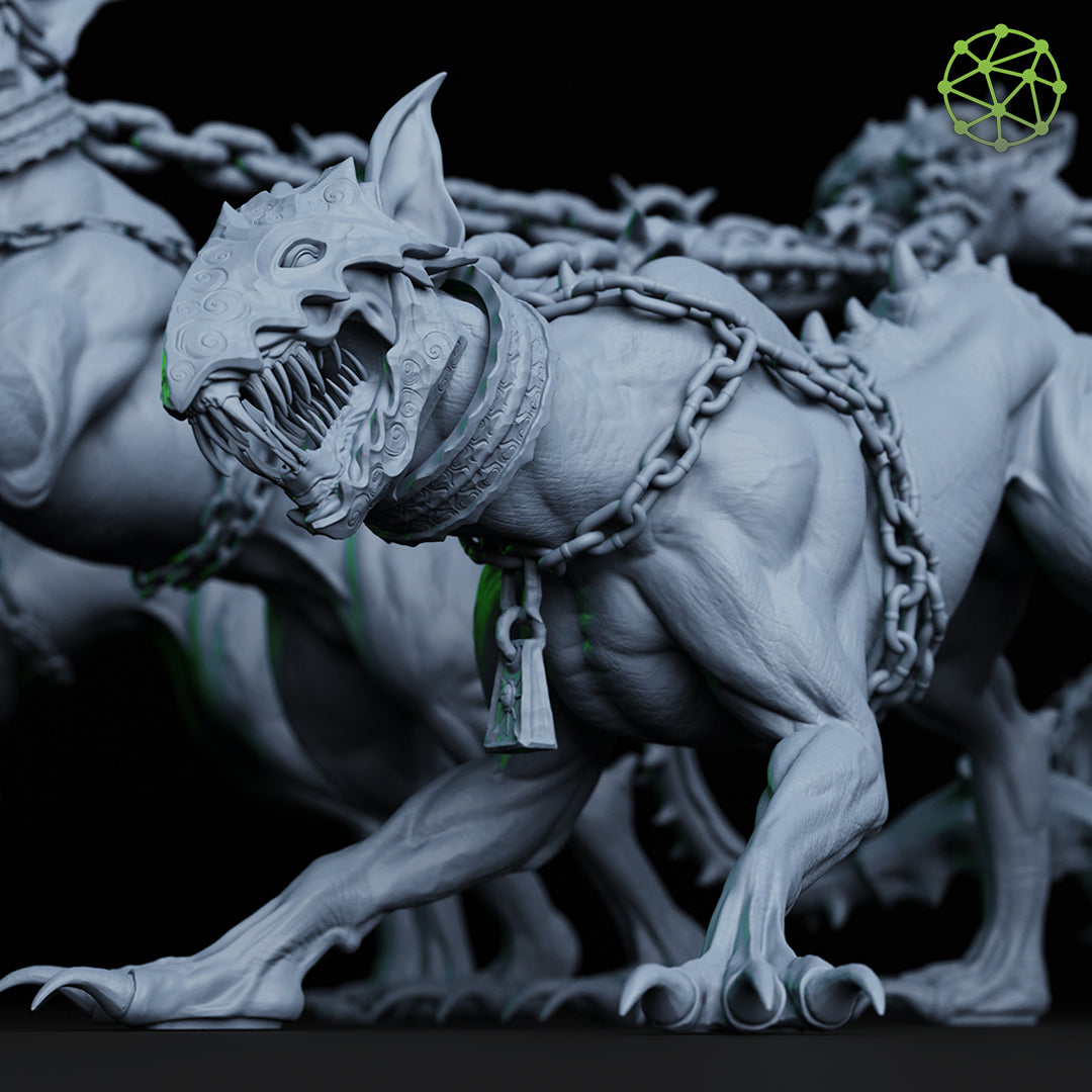 Abaddon and Hounds Model 12:1 Scale | Harbingers of the Apocalypse