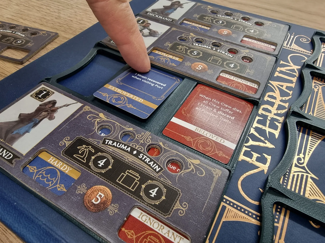 Everrain Board Game- Crew Dashboard