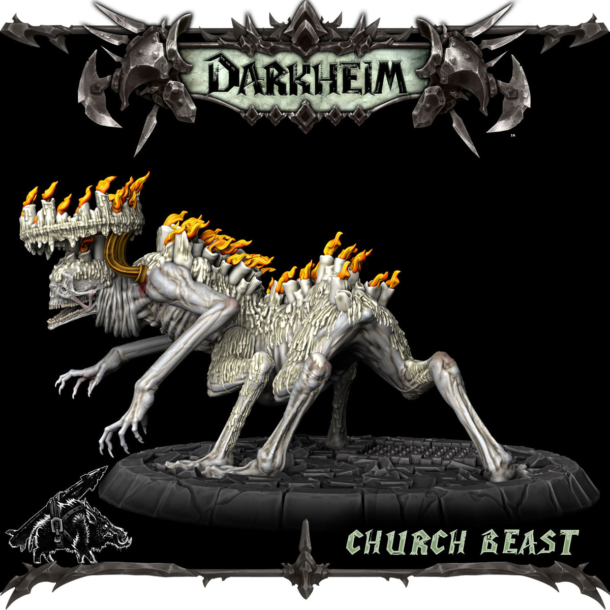 CHURCH BEAST - RPG Darkheim Collection | Dungeons and Dragons Models | Epic Miniatures l 3D Printed Resin Figurines l Grimdark Mini