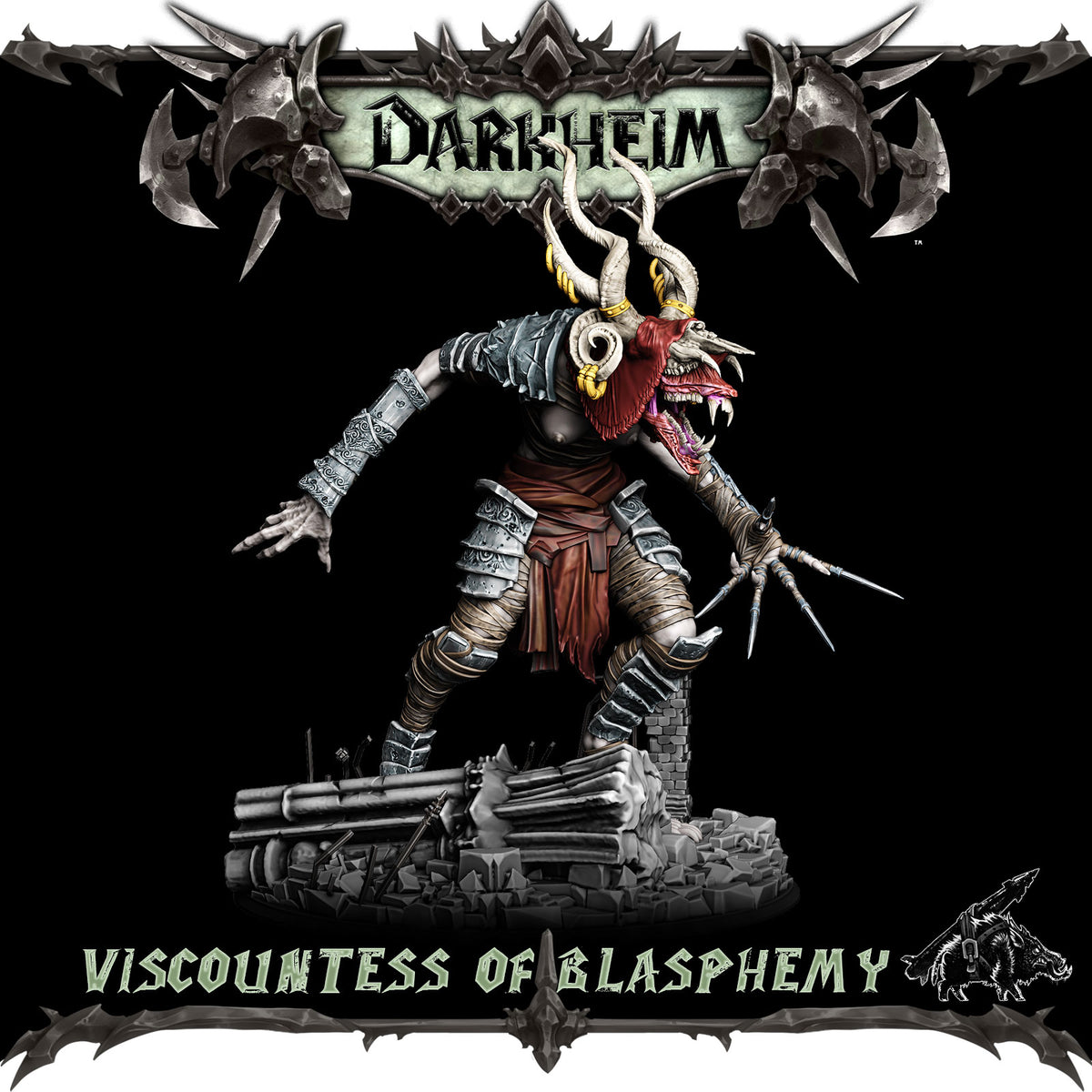 VISCOUNTESS OF BLASPHEMY - RPG DARKHEIM COLLECTION | Dungeons and Dragons | Pathfinder | Epic Miniatures l 3D Printed Resin Miniatures l Grimdark