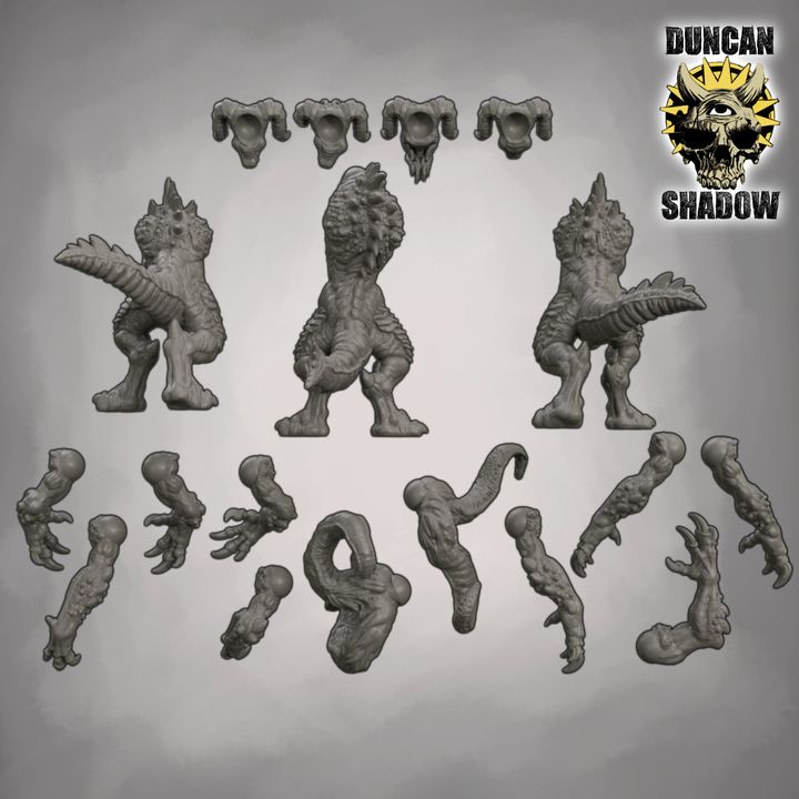 Death Draco Multipart Kit Project G.E.O.F.F | DnD Miniature | 28mm