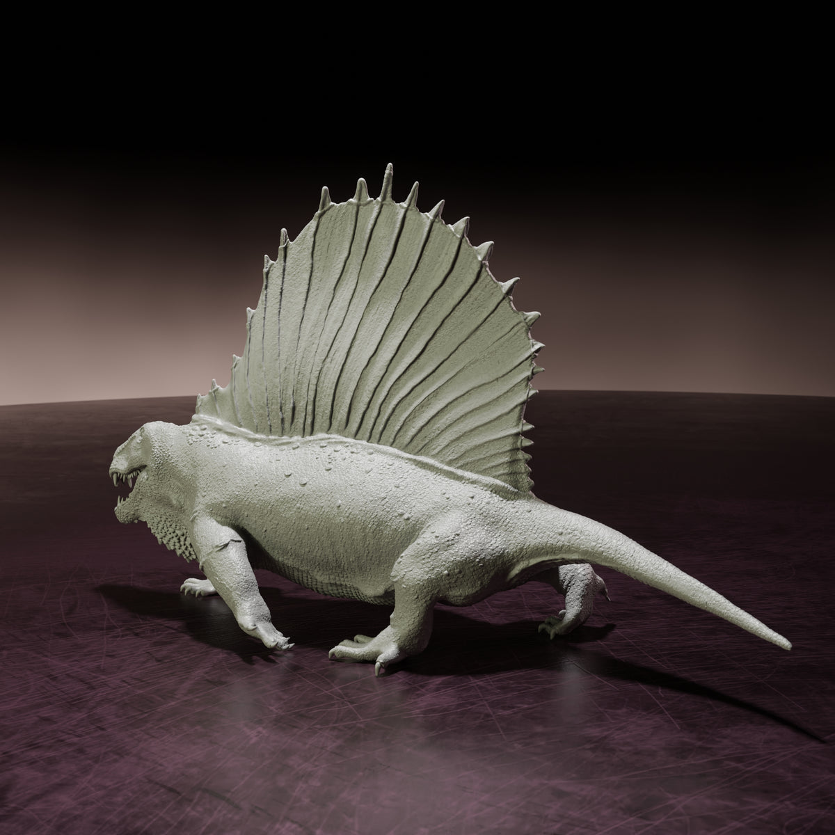 Dimetrodon Walking Dinosaur Resin Model for Dungeons & Dragons | Board RPGs