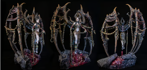 Forgotten Ancients - Cyndea, Cerebus and the Forsaken | 32mm Resin Model Miniatures