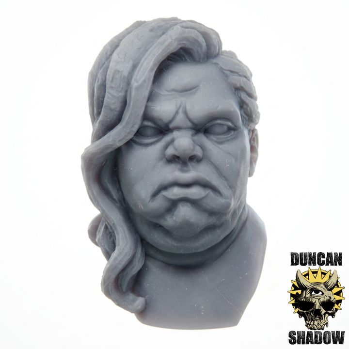 Fat Woman Bust - Display Bust | 1:4 Scale (~70mm)