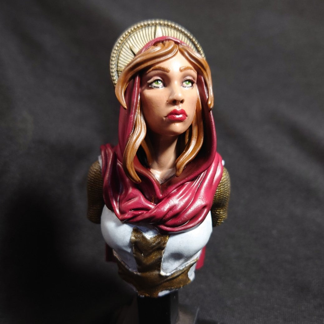 Female Crusader Bust Resin Miniature for DnD | Tabletop Gaming