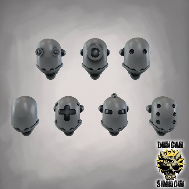 Goblin Armoured heads - Kitbash Bits | Conversion Parts | 28mm