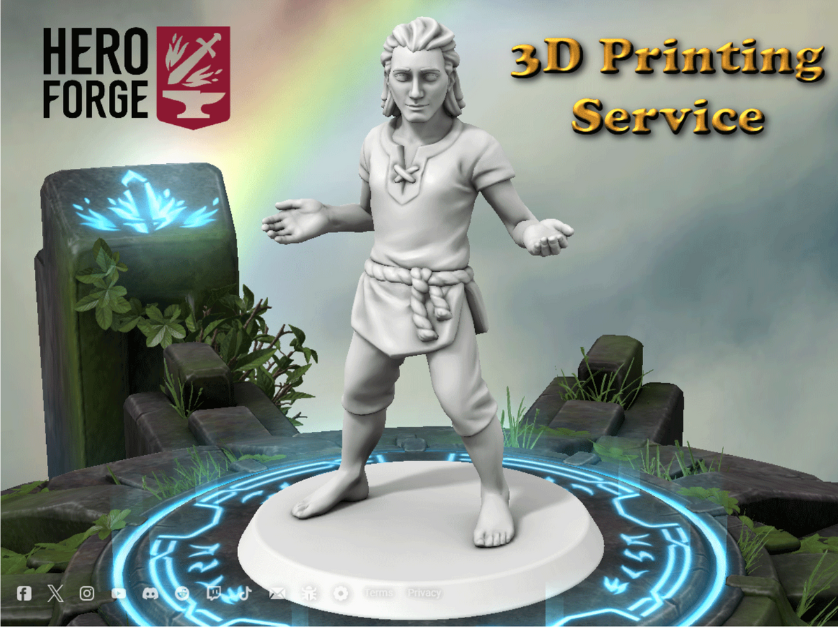 Hero Forge UK Print Service- Create Your Own Miniatures for Dungeons & Dragons / RPG / TTRPG / Wargaming