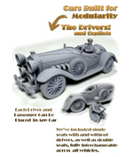 High Speed Horror - 1930's Vehicles/Cars Diorama: RPG & Tabletop Board Games