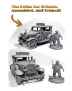 High Speed Horror - 1930's Vehicles/Cars Diorama: RPG & Tabletop Board Games
