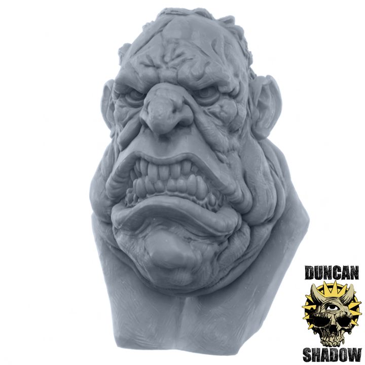 Hill Giant Bust 1 - Display Bust | 1:4 Scale (~70mm)