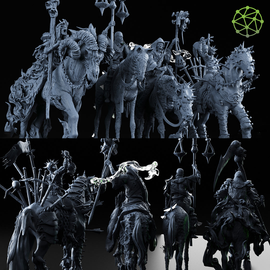 Four Horsemen of the Apocalypse Model 12:1 Scale | Harbingers of the Apocalypse