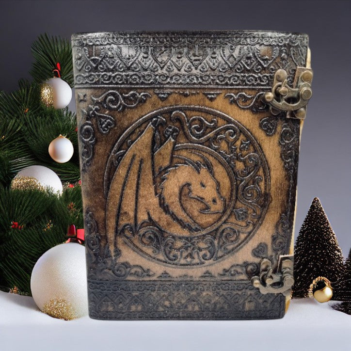 Dungeon Master Real Leather Notebook | Limited "Ancient Tome" Edition I DnD Inspired Campaign Log / Diary / Journal