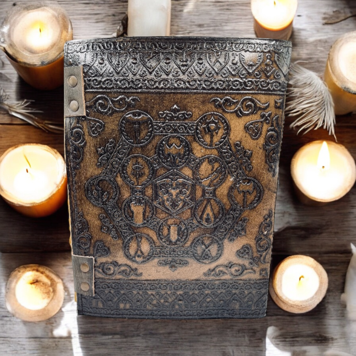 Dungeon Master Real Leather Notebook | Limited "Ancient Tome" Edition I DnD Inspired Campaign Log / Diary / Journal