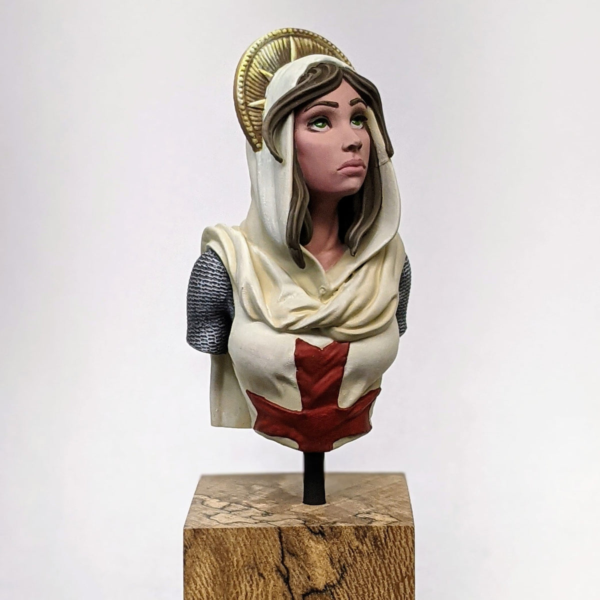 Female Crusader Bust Resin Miniature for DnD | Tabletop Gaming