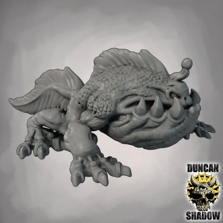 Land Fish - Resin Miniature for DnD & Tabletop Games | 28mm/32mm
