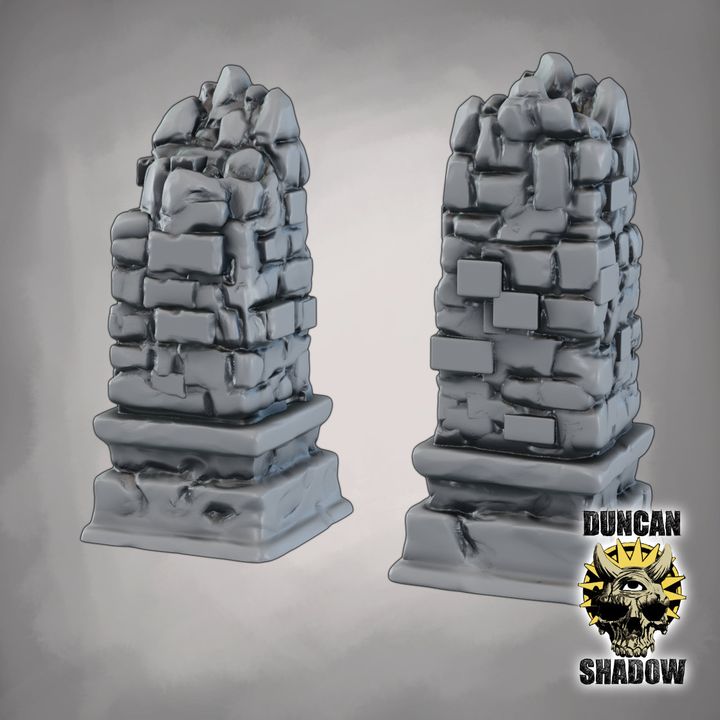 Low Walls Ruins Terrain - Terrain | DnD & Tabletop Games | 28mm