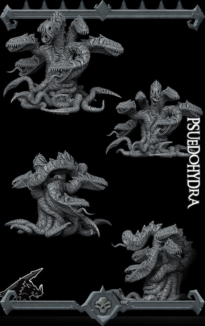 PSEUDOHYDRA - EPIC 3D Miniature Model Kit | Dungeons and Dragons | Cthulhu | Pathfinder | War Gaming I RPG