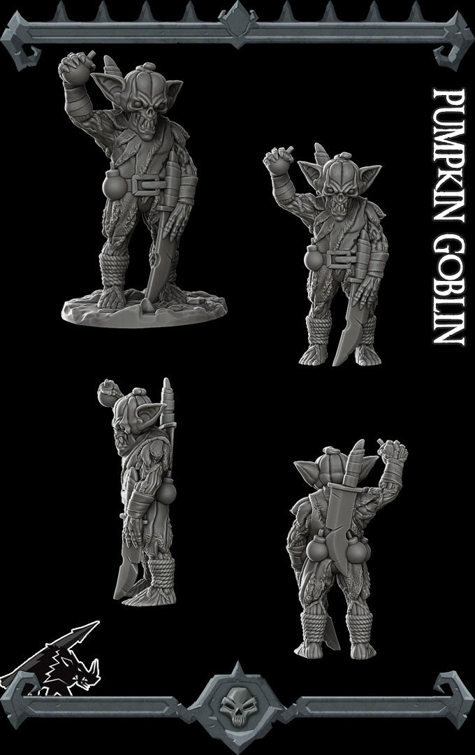 PUMPKIN GOBLIN - Dungeons and dragons | Cthulhu | Pathfinder | War Gaming| Miniature Model