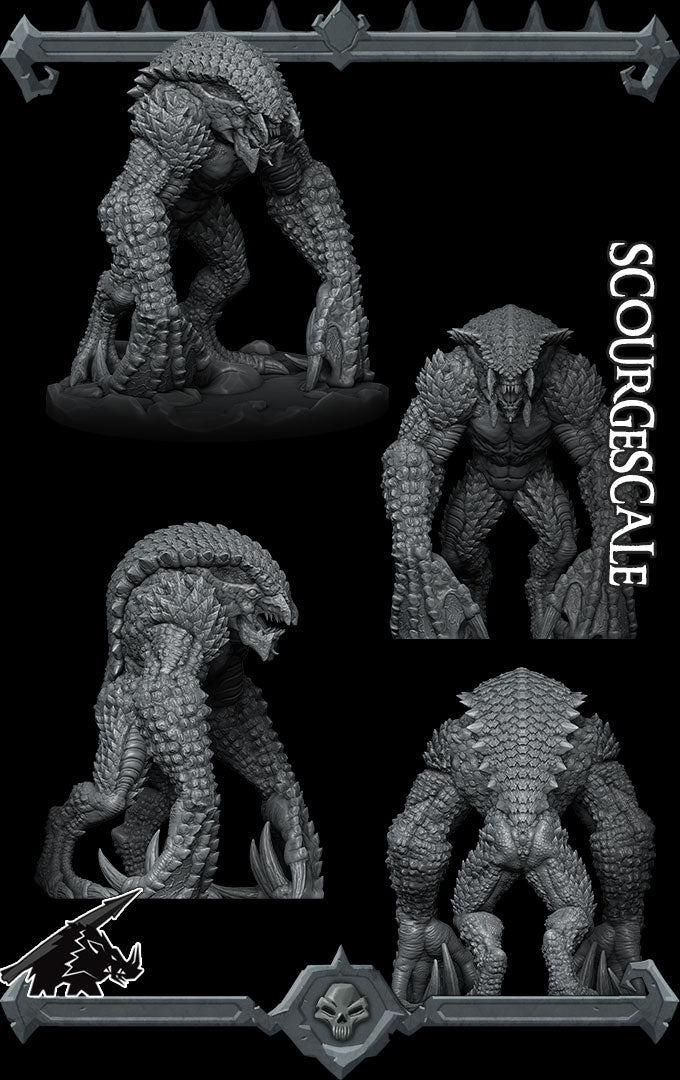 SCOURGESCALEMiniature Model - All Sizes | Dungeons and Dragons | Pathfinder | War Gaming