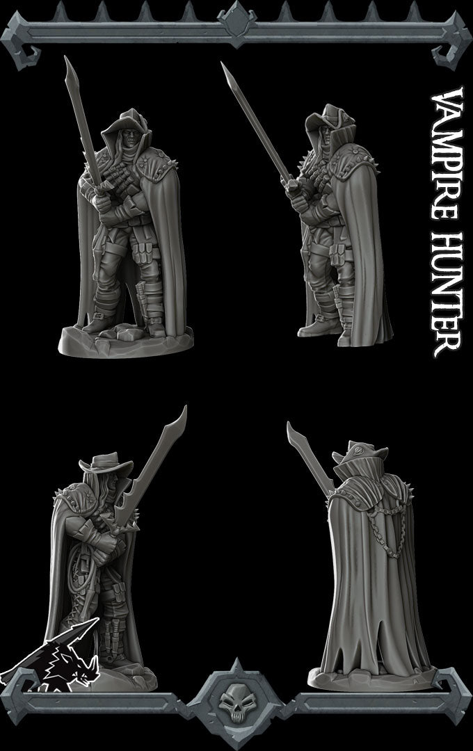 VAMPIRE HUNTER - Miniature Model | Dungeons and Dragons | Pathfinder | War Gaming