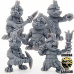 Mole Folk Miners - Resin Mini | DnD & Tabletop | 28mm