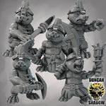 Mole Folk Miners - Resin Mini | DnD & Tabletop | 28mm