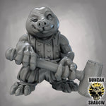 Mole Folk with Great Hammers - Resin Mini | DnD & Tabletop | 28mm