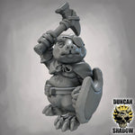Mole Folk with Hammer and Shields - Resin Mini | DnD & Tabletop | 28mm