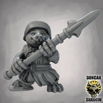 Mole Folk with Spears - Resin Mini | DnD & Tabletop | 28mm