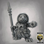 Mole Folk with Spears - Resin Mini | DnD & Tabletop | 28mm