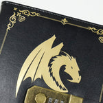 Dungeon Master A5 Vintage PU Leather Combination Lock Notebook (Black)