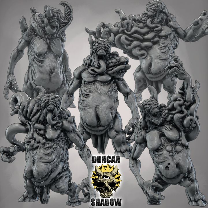 Plague Demons Lovecraftian - Resin Mini | DnD & Tabletop | 28mm