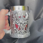 Dungeon Master Tankard "The Demon Summoner Edition" Unique Hand-Painted Tankard