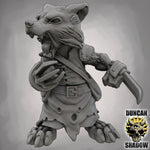 Raccoon Folk with Claws - Resin Mini | DnD & Tabletop | 28mm
