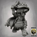Raccoon Folk with Clubs - Resin Mini | DnD & Tabletop | 28mm