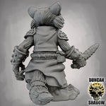 Raccoon Folk with Daggers - Resin Mini | DnD & Tabletop | 28mm