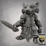 Raccoon Folk with Daggers - Resin Mini | DnD & Tabletop | 28mm