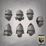 Raider Armoured heads - Kitbash Bits | Conversion Parts | 28mm