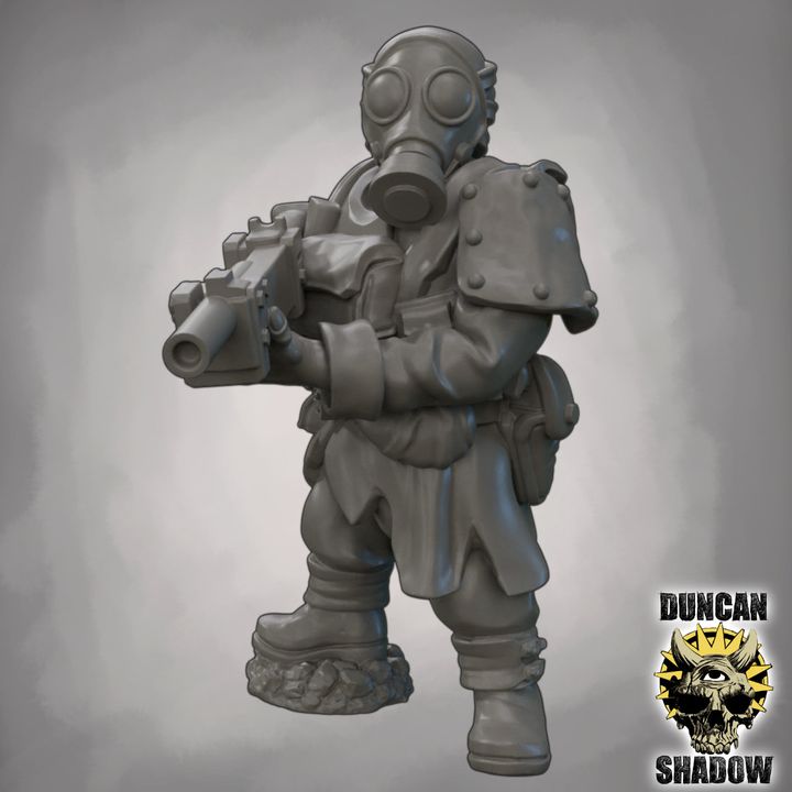 Raiders with Rifles - Resin Mini | DnD & Tabletop | 28mm
