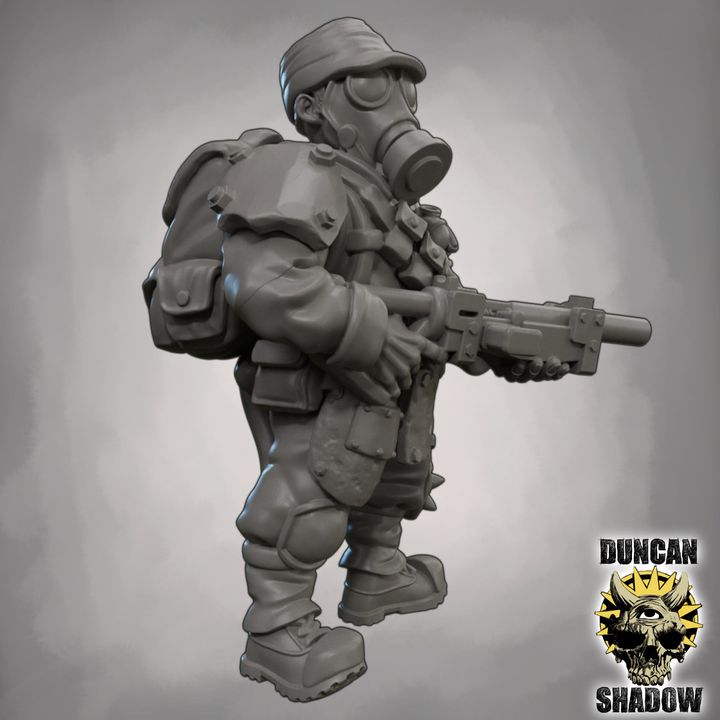 Raiders with Rifles - Resin Mini | DnD & Tabletop | 28mm