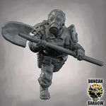 Raider with Shovel - Resin Mini | DnD & Tabletop | 28mm