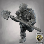 Raider with Shovel - Resin Mini | DnD & Tabletop | 28mm