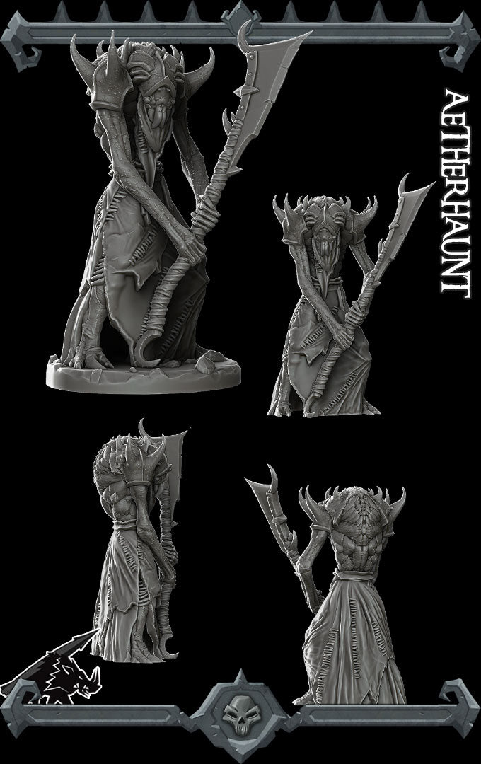 AETHERHAUNT - Miniature | All Sizes | Dungeons and Dragons | Pathfinder | War Gaming