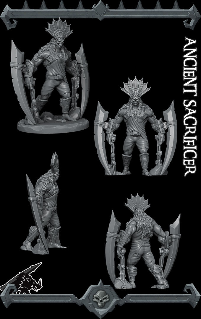 ANCIENT SACRIFICER - Miniature | All Sizes | Dungeons and Dragons | Pathfinder | War Gaming