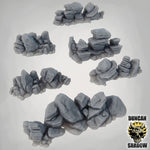 Rock Formations (Straight) - Terrain | DnD & Tabletop Games | 28mm