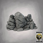 Rock Formations (Straight) - Terrain | DnD & Tabletop Games | 28mm