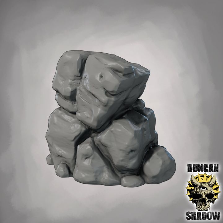 Rocks Scatter Terrain - Terrain | DnD & Tabletop Games | 28mm
