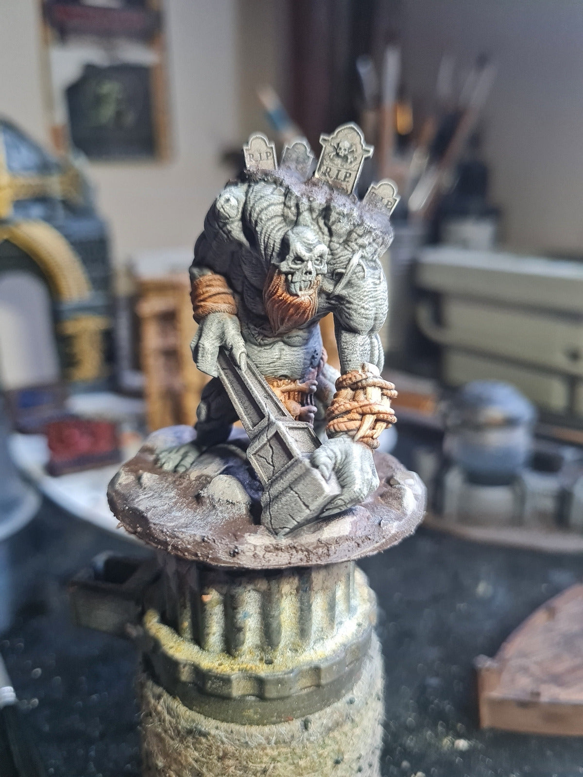 GRAVE GIANT - Miniature | All Sizes | Dungeons and Dragons | Pathfinder | War Gaming